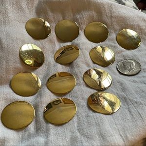 13 Large Gold Buttons